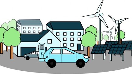 Grafik Elektromobilität in Kommunen