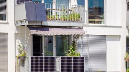 Solaranlage am Balkon
