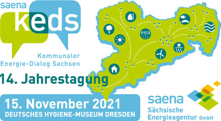 Landkarte Sachsen mit eea-Kommunen