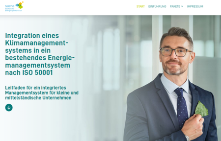 Websiteansicht des Leitfaden